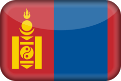Drapeau de la Mongolie - 3D