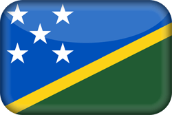 Flag of the Solomon Islands - 3D