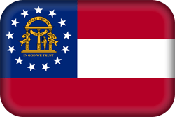 Flag of Georgia - 3D