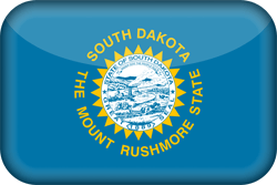 Flag of South Dakota - 3D
