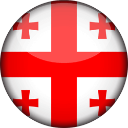 Flag of Georgia - 3D Round
