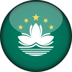 Flag of Macao - 3D Round