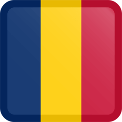 Flag of Chad - Button Square