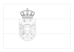 Flag of Serbia - A4