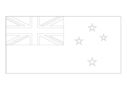 Drapeau de la Nouvelle-Zélande - A4