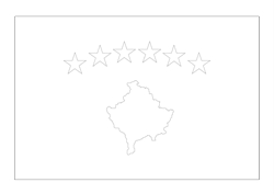 Flag of Kosovo - A4