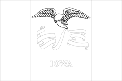 Flag of Iowa - A4