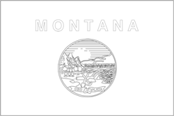 Drapeau du Montana - A4