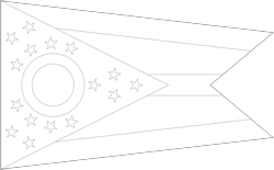 Flagge von Ohio - A4