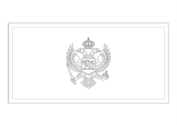 Drapeau du Monténégro - A4