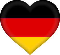 Flag of Germany - Heart 3D