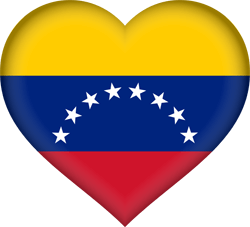 Flag of Venezuela - Heart 3D