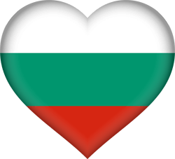Flag of Bulgaria - Heart 3D