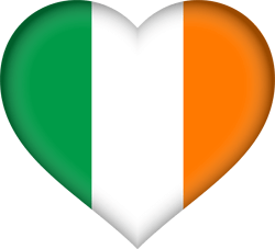 Flag of Ireland - Heart 3D