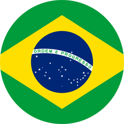 Flag of Brazil - Round