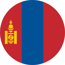 Drapeau de la Mongolie - Rond