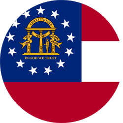 Flag of Georgia - Round