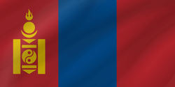 Drapeau de la Mongolie - Vague