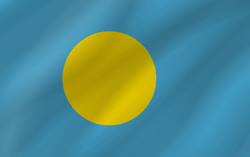 Flag of Palau - Wave