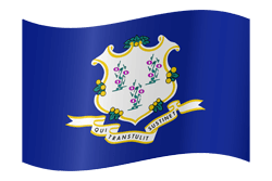 Flag of Connecticut - Waving
