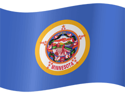 Flag of Minnesota - Waving