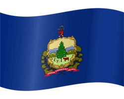 Flag of Vermont - Waving
